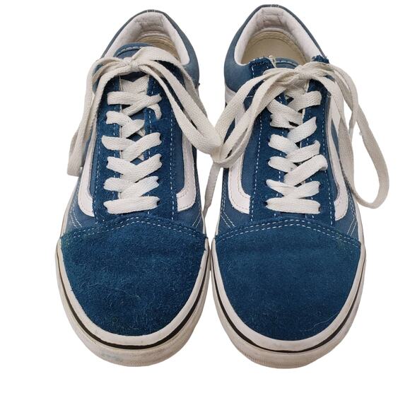 Vans Suede Sneaker Lace Up Shoe Teal - 6 - Picture 1 of 6